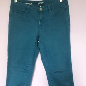 Loft teal jeans/pants